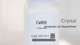  Presentation with calcium - Slide set having caso3-calcium-sulfite-cas-10257 background and a light gray colored foreground