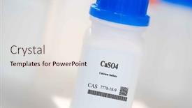  Presentation with calcium - Presentation theme consisting of caso4-calcium-sulfate-cas-7778 background and a sky blue colored foreground