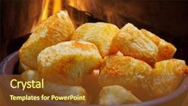  Presentation with cassava - Cool new presentation with cassava traditional brazilian food backdrop and a tawny brown colored foreground