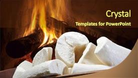  Presentation with cassava - Slides featuring cassava traditional brazilian food background and a tawny brown colored foreground