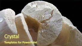  Presentation with cassava - Cool new presentation theme with cassava traditional brazilian food backdrop and a violet colored foreground