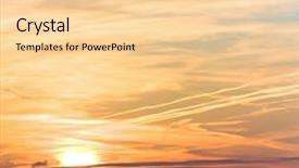  Presentation with gold - PPT theme having cast gold sunset background and a blonde colored foreground