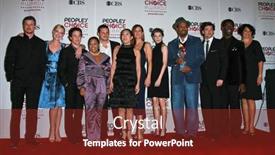  Presentation with anatomy - Colorful PPT theme enhanced with cast-of-grey-s-anatomy backdrop and a tawny brown colored foreground