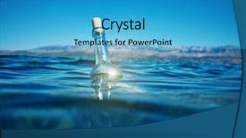  Presentation with water irrigation pivot gratuit - Cool new presentation with castaway - bottle with a message backdrop and a  colored foreground