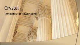  Presentation with supreme court - Slide set having caste system - supreme court column details sunset background and a coral colored foreground