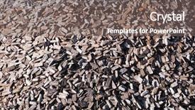  Presentation with pig - Presentation theme consisting of casted pig iron background and a gray colored foreground