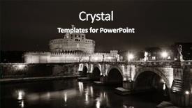  Presentation with ancient greece and rome - Colorful slide set enhanced with castel sant angelo in italy backdrop and a wine colored foreground