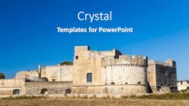  Presentation with castle - Slides consisting of castello-di-acaya-castle-province and a gray colored foreground