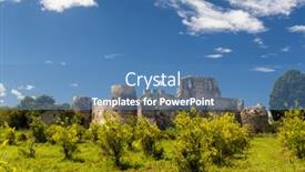  Presentation with italy - Amazing PPT theme having castello-di-bivona-province backdrop and a teal colored foreground