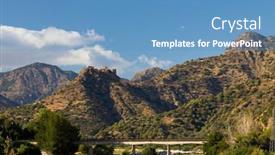  Presentation with region - PPT layouts having castello-ruffo-di-amendolea-runs background and a teal colored foreground