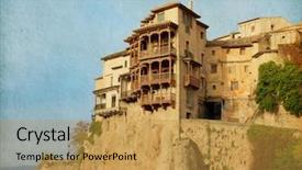  Presentation with partchment paper texture - Colorful slide set enhanced with soil explosion isolated on black background abstract cloud of brown ground backdrop and a black colored foreground