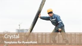  Presentation with builder - Amazing slide deck having truck mounted concrete pump backdrop and a coral colored foreground