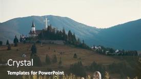  Presentation with romania history hunyad castle - Theme enhanced with castle-dracula-in-piatra-fantanele background and a tawny brown colored foreground