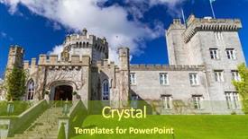  Presentation with ireland - PPT layouts consisting of castle in co clare ireland background and a tawny brown colored foreground