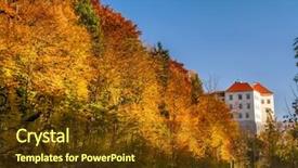  Presentation with renaissance - Amazing theme having castle in pieskowa skala backdrop and a tawny brown colored foreground