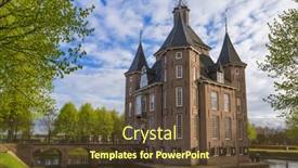  Presentation with castle - PPT layouts having castle-kasteel-heemstede-near-utrecht background and a tawny brown colored foreground