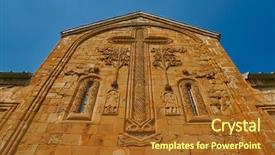  Presentation with war - Cool new presentation with castle located on georgian war backdrop and a tawny brown colored foreground