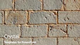  Presentation with stone masonry - Beautiful PPT layouts featuring castle masonry wall carved stone backdrop and a gray colored foreground