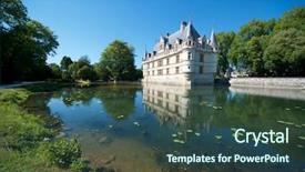  Presentation with french architecture - Audience pleasing slide deck consisting of castle of azay le rideau loire valley france built in the 16th century on an island in the indre river is a magnificent example of french renaissance architecture backdrop and a ocean colored foreground