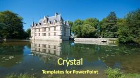  Presentation with french architecture - Cool new slide deck with castle of azay le rideau loire valley france built in the 16th century on an island in the indre river is a magnificent example of french renaissance architecture backdrop and a tawny brown colored foreground