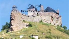  Presentation with hungary - Beautiful slide set featuring castle-of-boldogko-in-northern backdrop and a light blue colored foreground