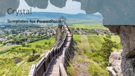  Presentation with hungary - Slide set with castle-of-boldogko-in-northern background and a light blue colored foreground