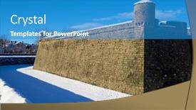  Presentation with peter - Slides consisting of castle-of-st-peter-known background and a teal colored foreground