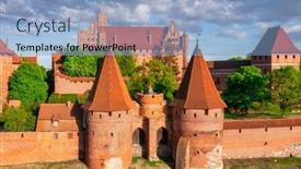  Presentation with order - PPT layouts featuring castle-of-the-teutonic-order background and a  colored foreground