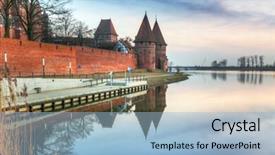  Presentation with order - Colorful slide deck enhanced with castle-of-the-teutonic-order backdrop and a light blue colored foreground