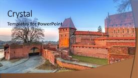 Presentation with order - Presentation consisting of castle-of-the-teutonic-order background and a light blue colored foreground