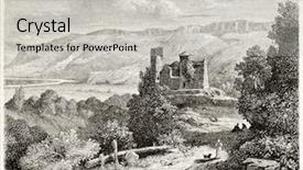  Presentation with paris france - PPT layouts consisting of castle old view france create background and a light gray colored foreground