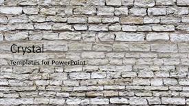  Presentation with stone masonry - Presentation theme featuring castle wall - seamless medieval old stone masonry background and a light gray colored foreground