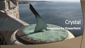  Presentation with ancient ship sea - Colorful slides enhanced with castle walls of saint michael backdrop and a gray colored foreground