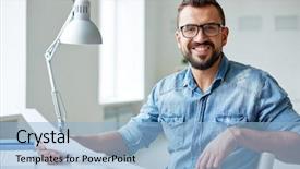  Presentation with denim - Cool new theme with havaneser - havanese dog running and jumping backdrop and a mint green colored foreground