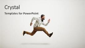  Presentation with vernier caliper bearing isolated - Colorful presentation design enhanced with casual clothes is running violent backdrop and a white colored foreground