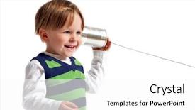  Presentation with hear - Slides consisting of casual dressed playing with self background and a white colored foreground