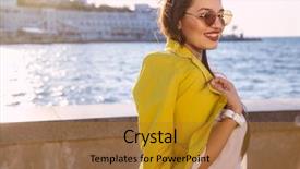  Presentation with plus size fashion model - Amazing slides having casual fashion fall look plus backdrop and a gold colored foreground