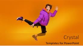  Presentation with teens - PPT layouts featuring casual-fashion-for-teens-lifestyle background and a  colored foreground