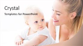  Presentation with leave - Audience pleasing PPT layouts consisting of casual leave - mother and baby backdrop and a  colored foreground