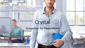  Presentation with leaving a job - Amazing PPT layouts having casual leave - young architect leaving office carrying backdrop and a light blue colored foreground