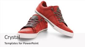  Presentation with bata quality control shoes pdf - Beautiful slide deck featuring casual shoes on white background backdrop and a sky blue colored foreground