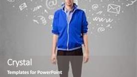  Presentation with doodles - Amazing slides having 2017 new year resolutions written backdrop and a wine colored foreground.