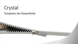  Presentation with hidden - Amazing presentation theme having cat hidden behind open zipper backdrop and a white colored foreground