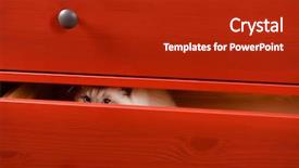  Presentation with cat - Slides enhanced with cat hiding in the red background and a crimson colored foreground