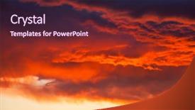  Presentation with cataclysm - Slide set consisting of cataclysm - beautiful nature background colorful sunset background and a tawny brown colored foreground