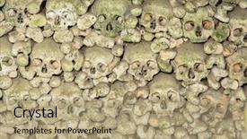  Presentation with 19th century - Colorful slide deck enhanced with catacomb - ossuary of marville france backdrop and a  colored foreground