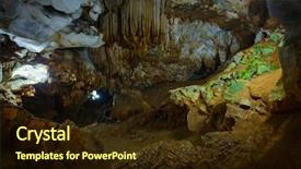  Presentation with caves - Colorful PPT theme enhanced with catacomb - underground caves chiang dao thailand backdrop and a wine colored foreground