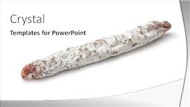  Presentation with dry - Amazing PPT layouts having catalan-thin-dry-cured-pork backdrop and a white colored foreground