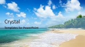  Presentation with dominican republic - PPT layouts consisting of catalina island dominican republic background and a light blue colored foreground