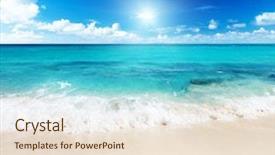  Presentation with dominican republic - Presentation theme enhanced with catalina island dominican republic background and a lemonade colored foreground